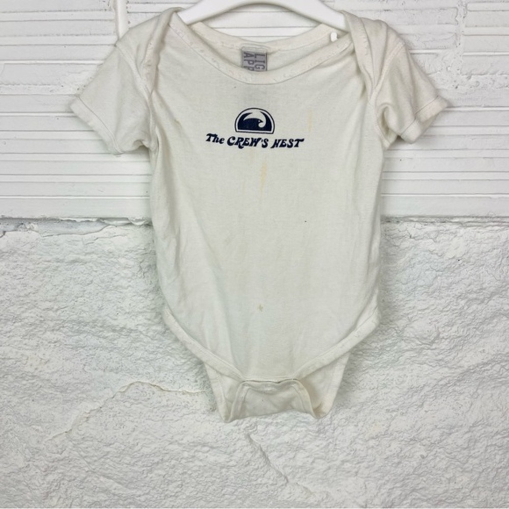 THE CREWS NEST white cotton baby onesie size 18 months